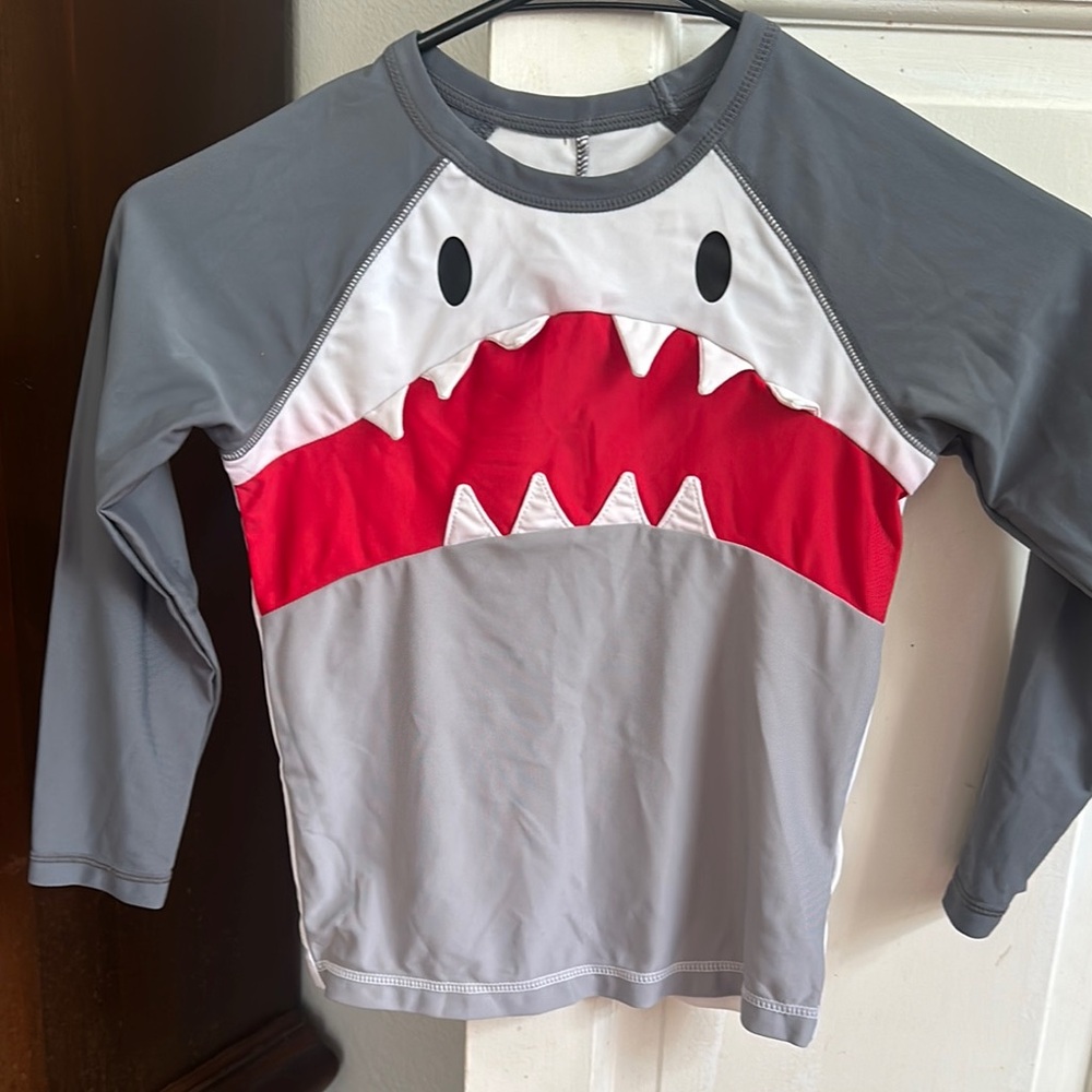 Baby Gap Shark Swim Shirt 5 yrs